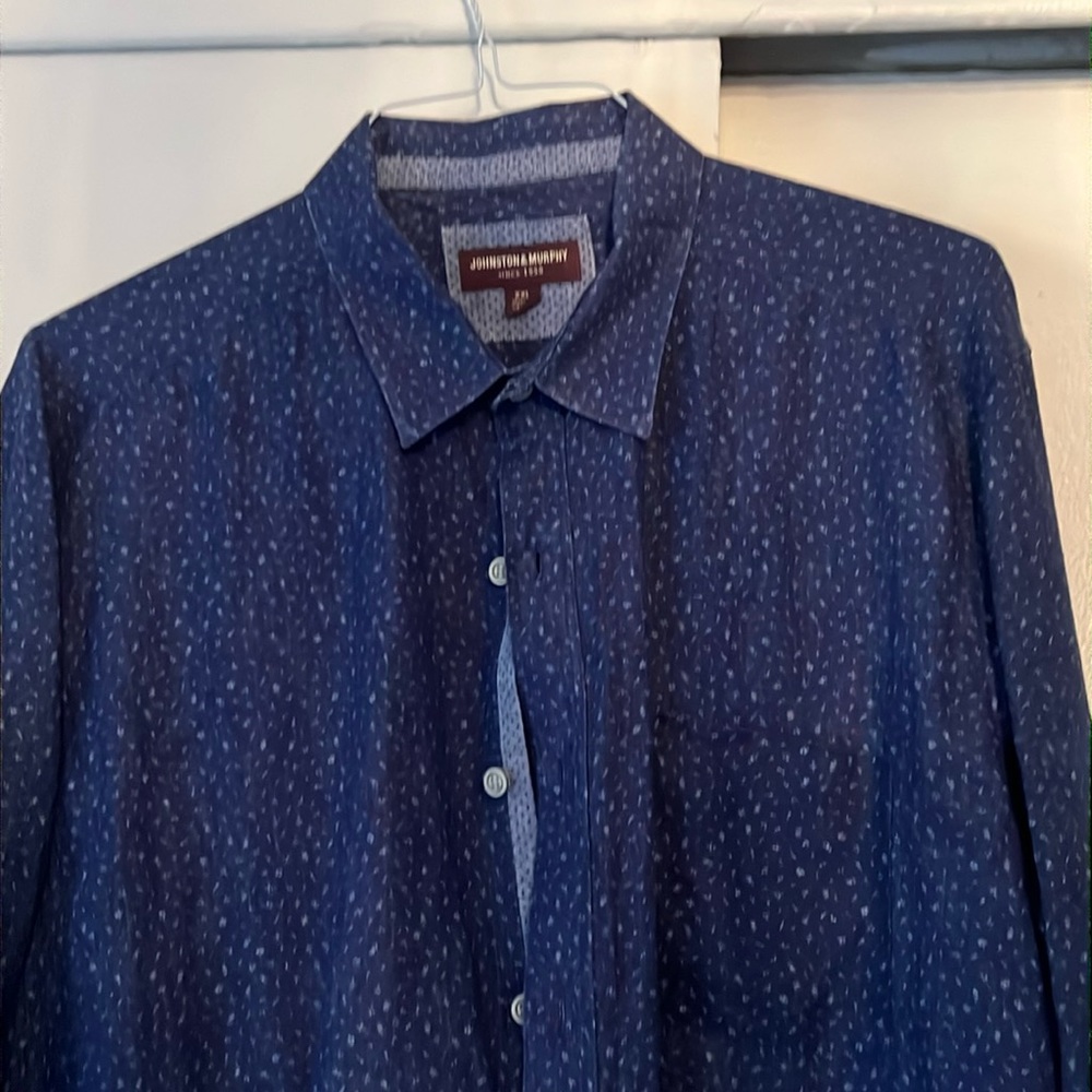 Men’s long sleeve Johnston and Murphy shirt